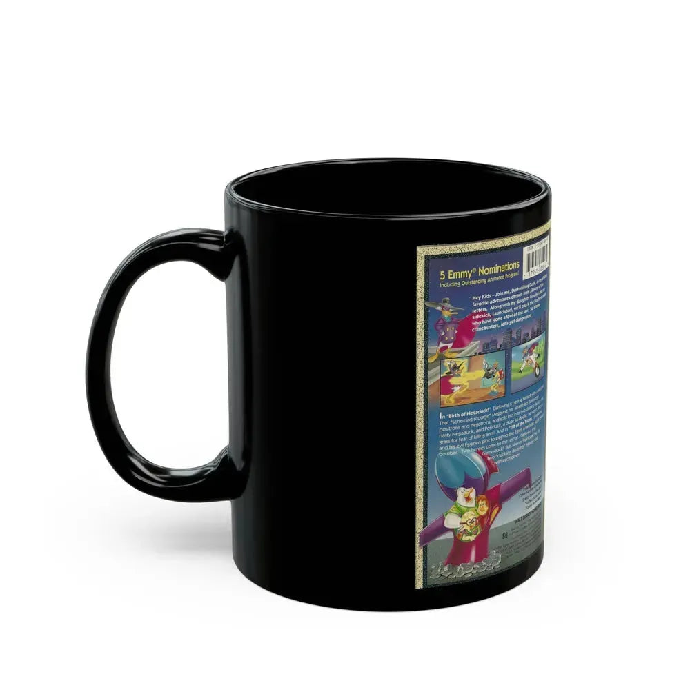 DARKWING DUCK HIS FAVORITE ADVENTURES (VHS COVER) - Black Coffee Mug - Go Mug Yourself