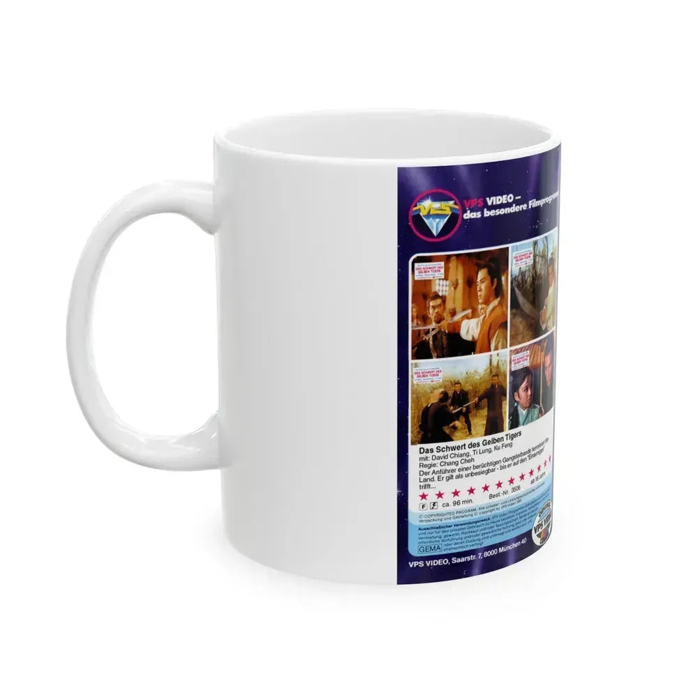 DAS SCHWERT DES GELBEN TIGERS (VHS COVER) - White Coffee Mug - Go Mug Yourself