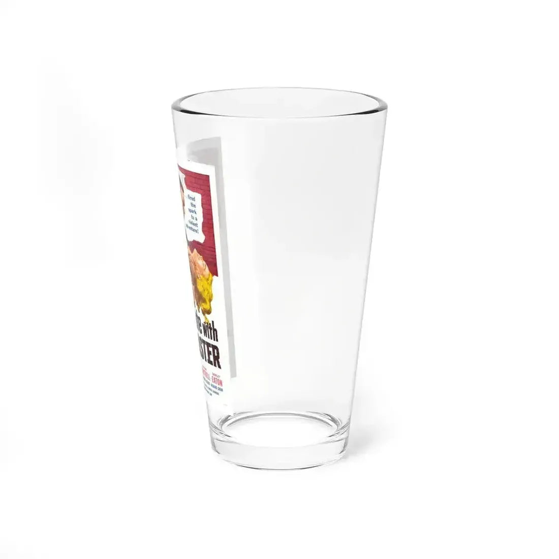 DATE WITH DISASTER 1957 Movie Poster - Pint Glass 16oz - Go Mug Yourself