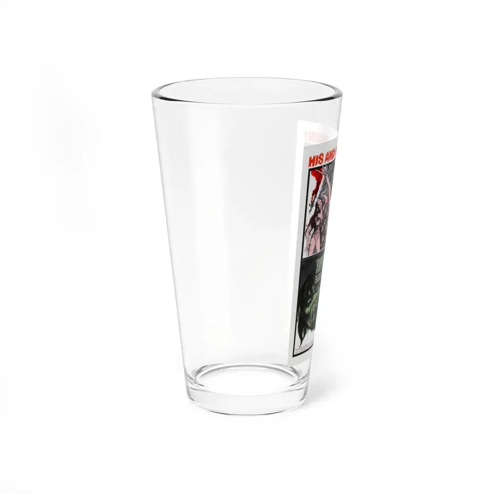 DAUGHTERS OF SATAN + SUPERBEAST (DOUBLE FEATURE) 1972 Movie Poster - Pint Glass 16oz - Go Mug Yourself