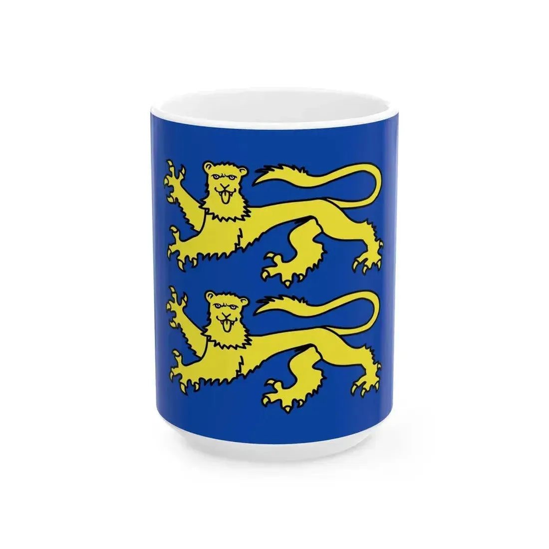 Daverdisse vlag (Belgium) White Coffee Mug 15oz - Go Mug Yourself