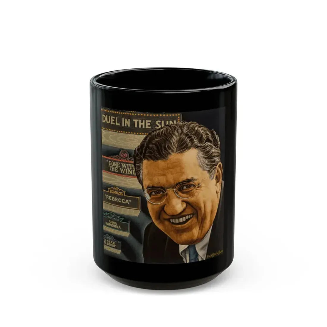 David O'Selznick, unpublished cover for Time magazine - Black Coffee Mug 15oz - Go Mug Yourself