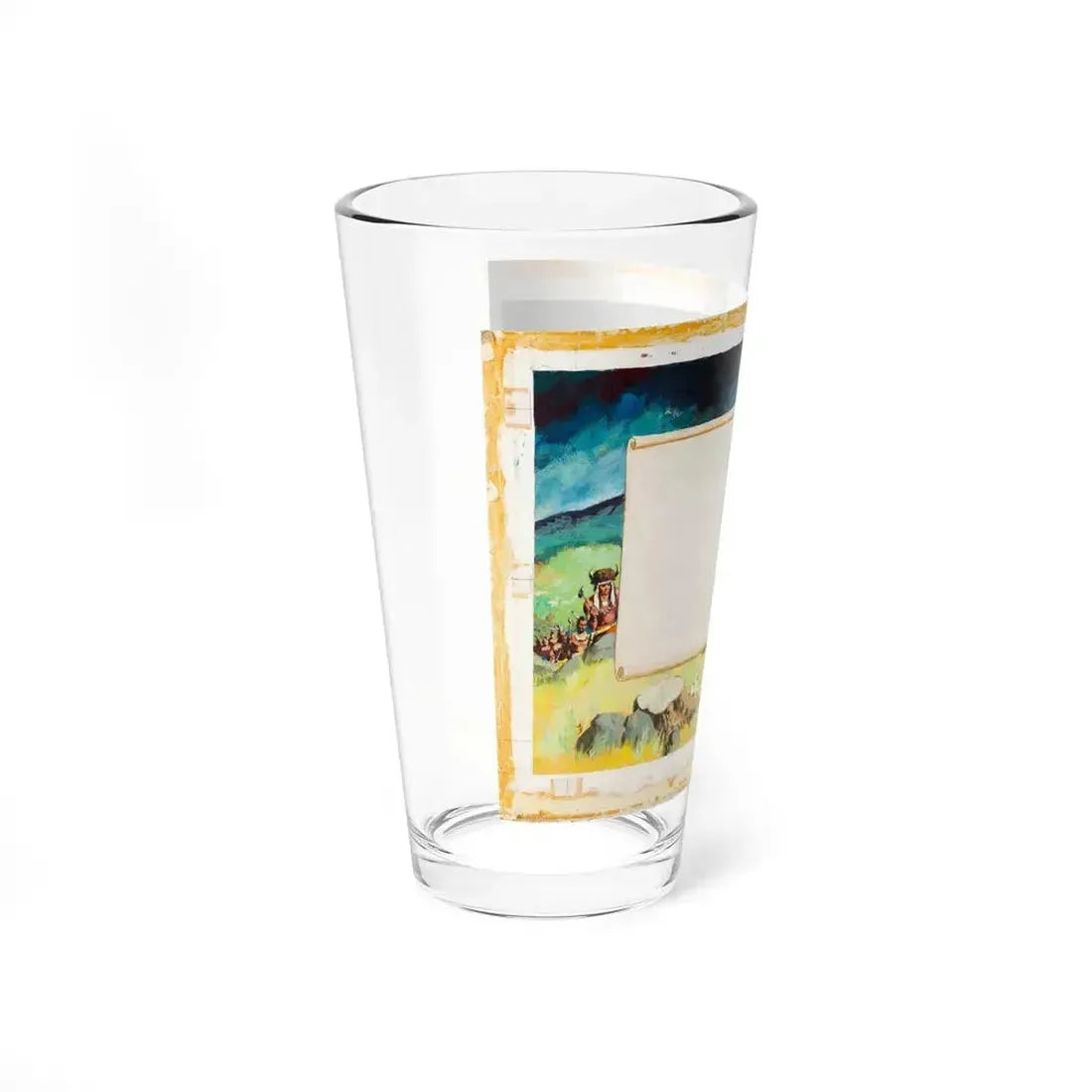 Davy Crockett King of the Wild Frontier Big Golden Book Wraparound Cover - Pint Glass 16oz - Go Mug Yourself