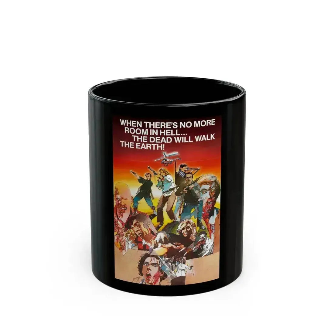 DAWN OF THE DEAD (2) 1978 Movie Poster - Black Coffee Mug 11oz - Go Mug Yourself
