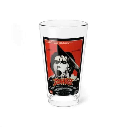DAWN OF THE DEAD (ITALIAN) 1978 Movie Poster - Pint Glass 16oz 16oz - Go Mug Yourself