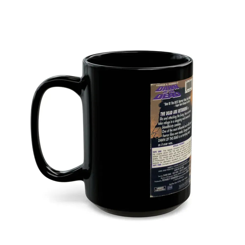 DAWN OF THE DEAD THE ORIGINAL DIRECTORS CUT (VHS COVER) - Black Coffee Mug - Go Mug Yourself