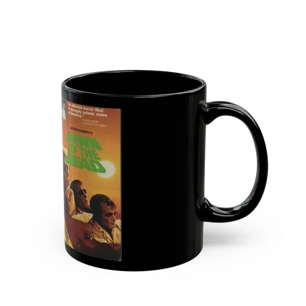 DAWN OF THE DEAD UNRATED THEATRICAL VERSION (VHS COVER) - Black Coffee Mug - Go Mug Yourself