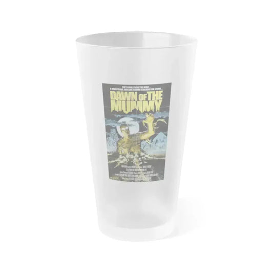 DAWN OF THE MUMMY 1981 Movie Poster - Frosted Pint Glass 16oz 16oz Frosted - Go Mug Yourself