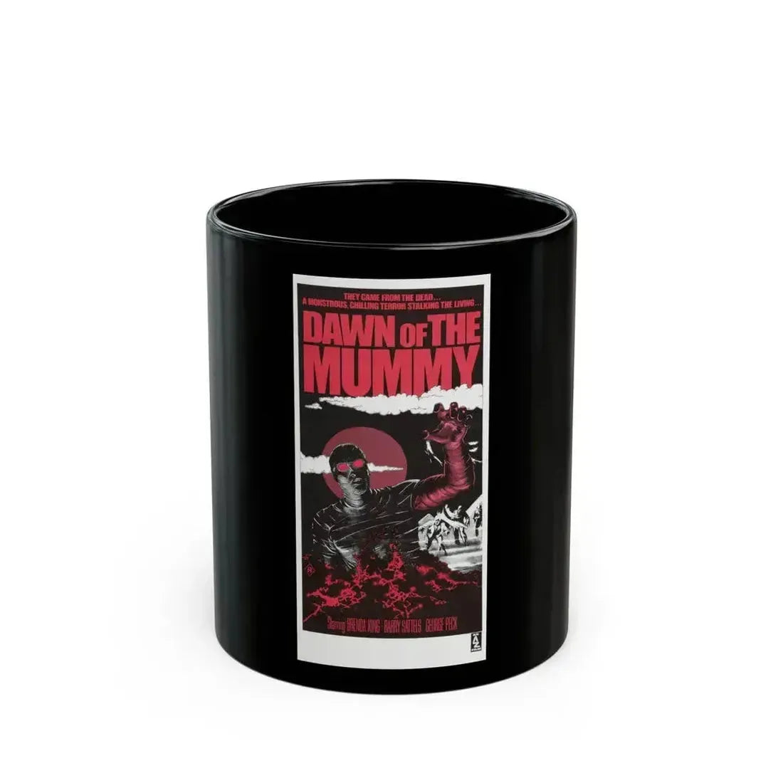 DAWN OF THE MUMMY (2) 1981 Movie Poster - Black Coffee Mug 11oz - Go Mug Yourself