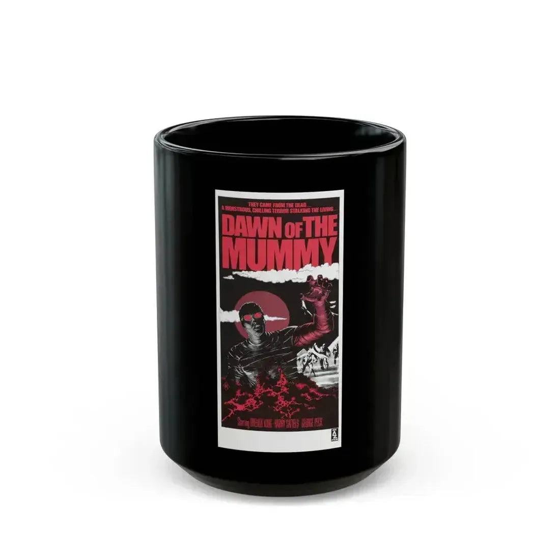 DAWN OF THE MUMMY (2) 1981 Movie Poster - Black Coffee Mug 15oz - Go Mug Yourself
