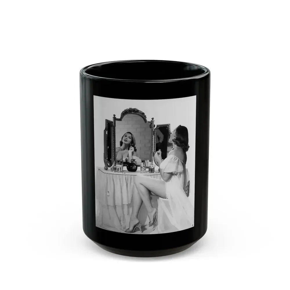 Dawn Richard #07 (Vintage Female Icon) Black Coffee Mug 15oz - Go Mug Yourself
