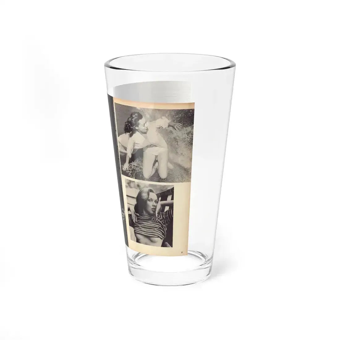 Dawn Richard #102 - Pages 30 & 31 Including Pages 2 & 3 of 5 with, 4 B&W Photos+Contuned Article from ADVENTURE Dec. '60 Mag. (Vintage Female Icon) Pint Glass 16oz - Go Mug Yourself
