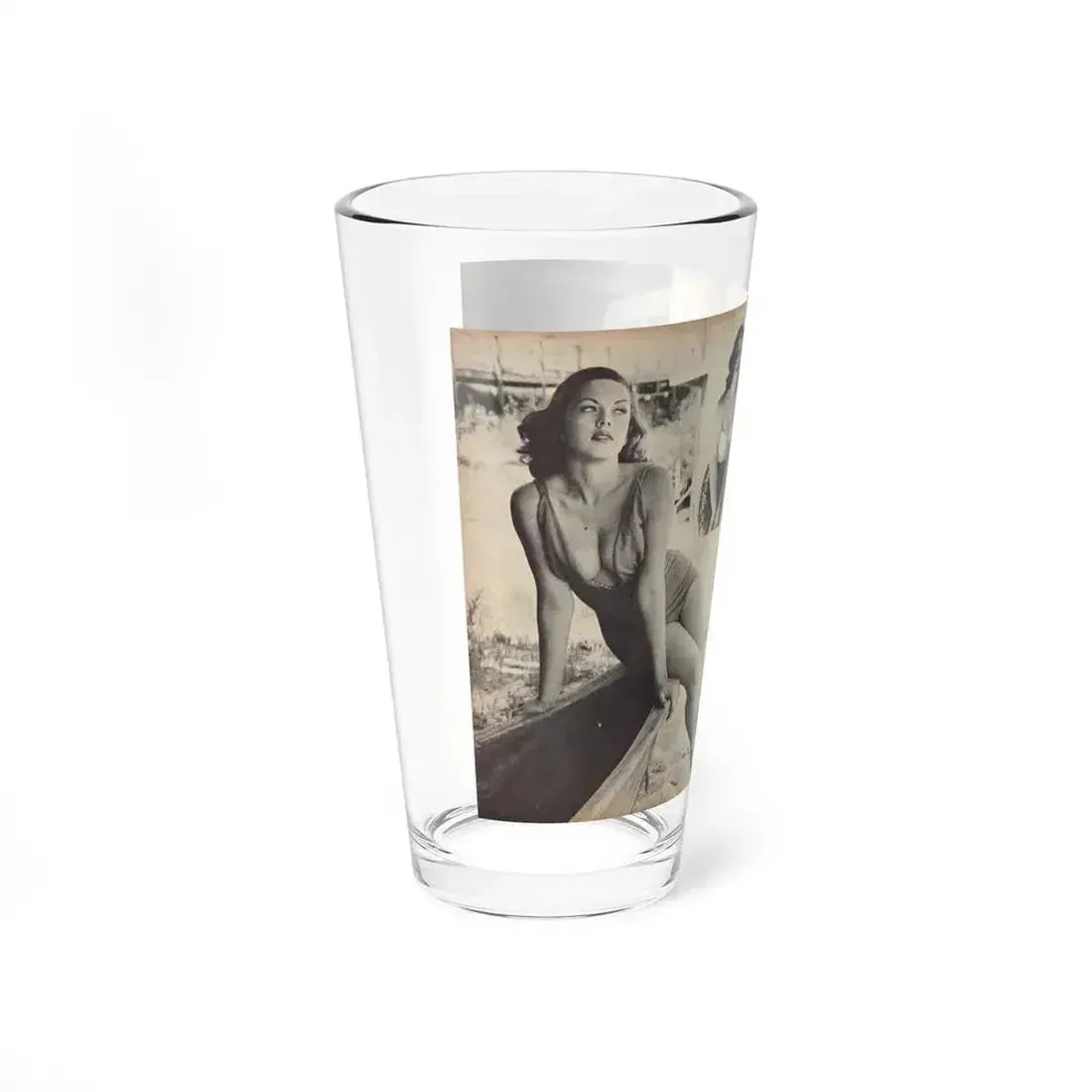 Dawn Richard #103 - Pages 33 & 34 Including Pages 4 & 5 of 5 with, 4 B&W Photos+Article Ending from ADVENTURE Dec. '60 Mag. (Vintage Female Icon) Pint Glass 16oz - Go Mug Yourself
