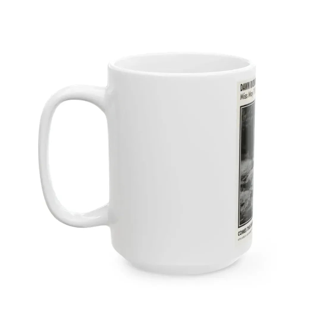 Dawn Richard #108 - Dawn on 2.5x3.5 Playboy Collector Card (Vintage Female Icon) White Coffee Mug - Go Mug Yourself