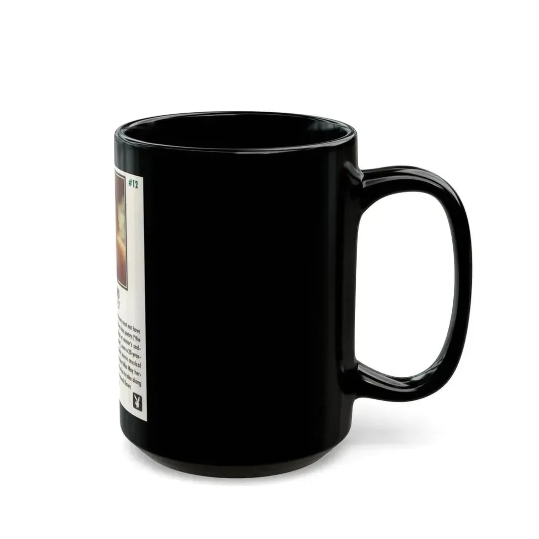 Dawn Richard #110 - Dawn on 2.5x3.5 Playboy Collector Card (Vintage Female Icon) Black Coffee Mug - Go Mug Yourself