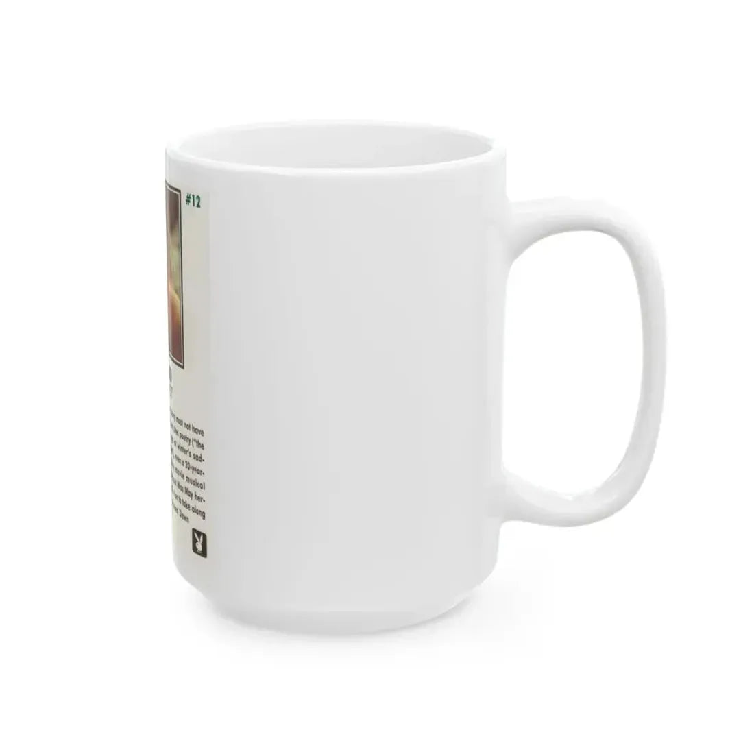 Dawn Richard #110 - Dawn on 2.5x3.5 Playboy Collector Card (Vintage Female Icon) White Coffee Mug - Go Mug Yourself