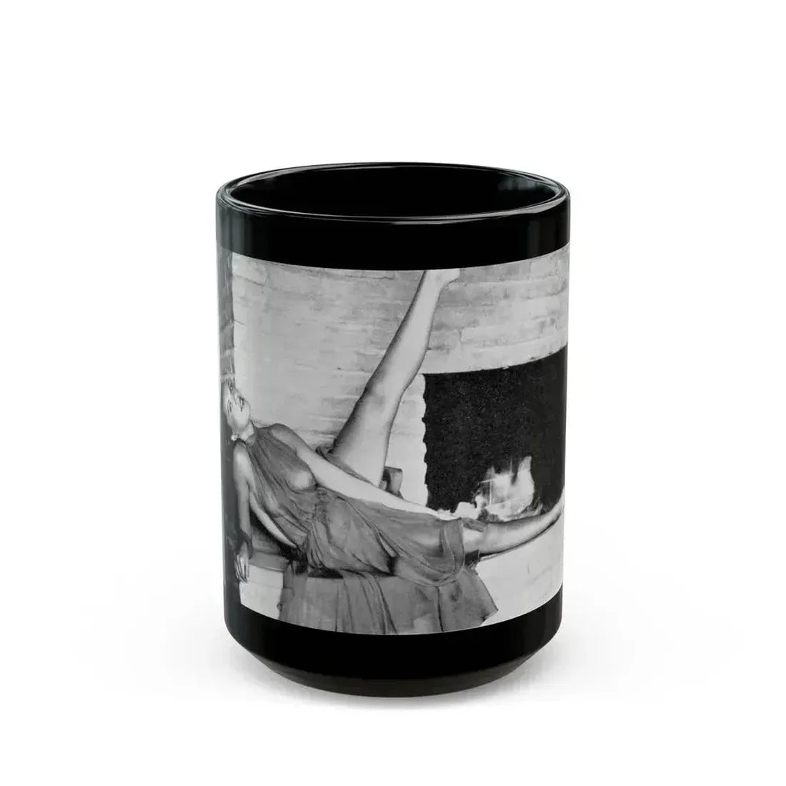 Dawn Richard #18 - See through top (Vintage Female Icon) Black Coffee Mug 15oz - Go Mug Yourself