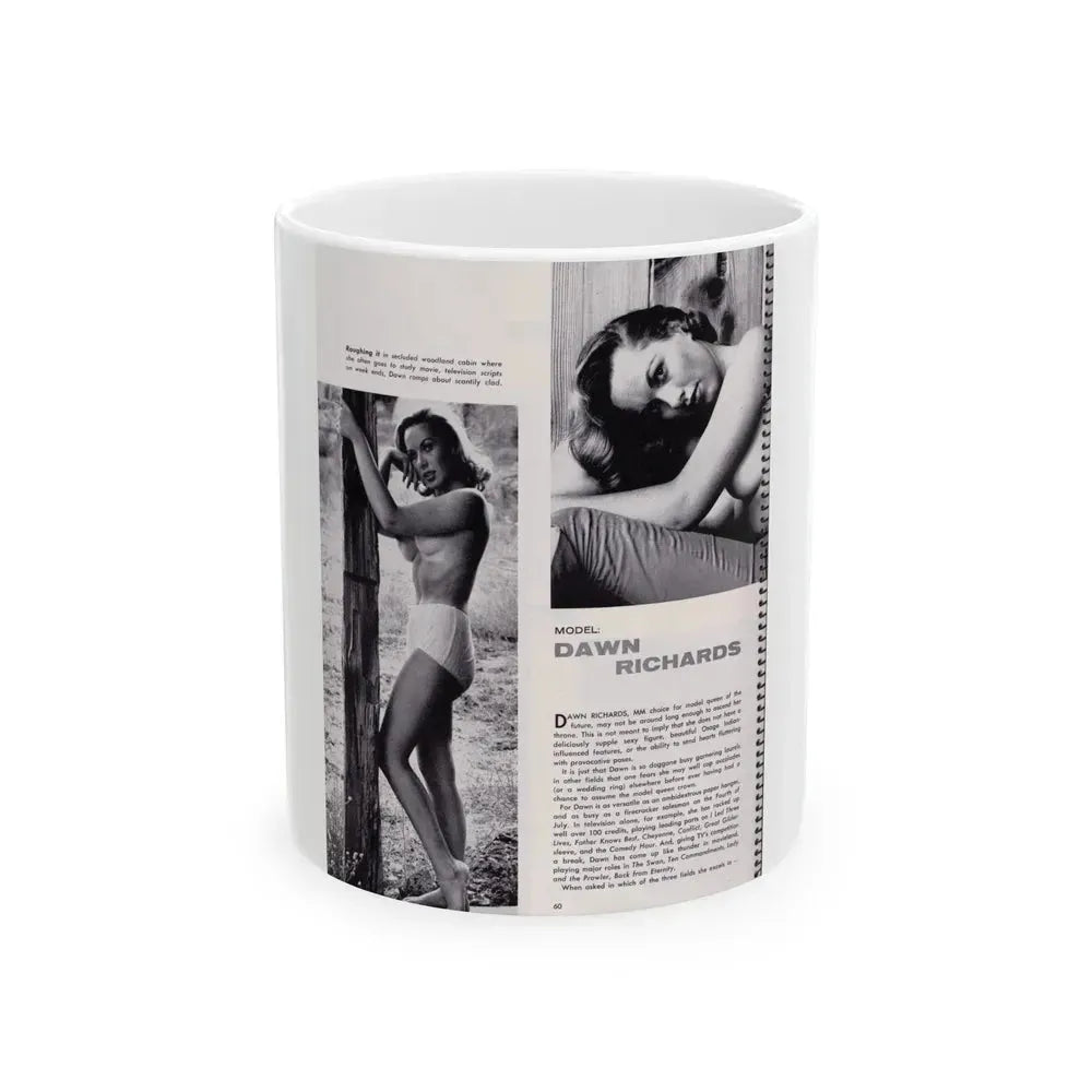 Dawn Richard #24 (Vintage Female Icon) White Coffee Mug 11oz - Go Mug Yourself