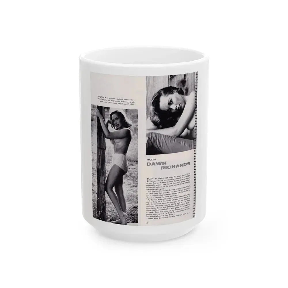 Dawn Richard #24 (Vintage Female Icon) White Coffee Mug 15oz - Go Mug Yourself