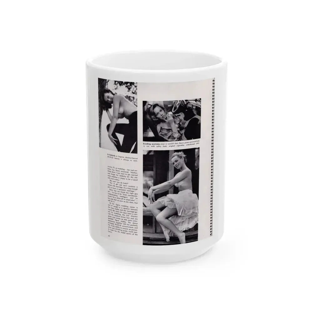 Dawn Richard #26 (Vintage Female Icon) White Coffee Mug 15oz - Go Mug Yourself