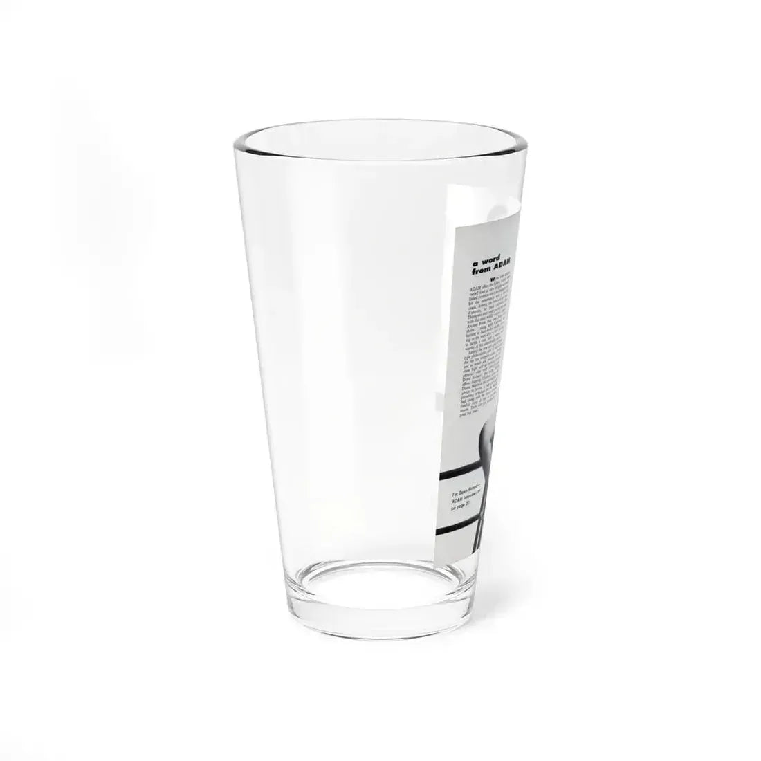 Dawn Richard #44 - Adam Mag. '58 - Inside Cover 1 (Vintage Female Icon) Pint Glass 16oz - Go Mug Yourself