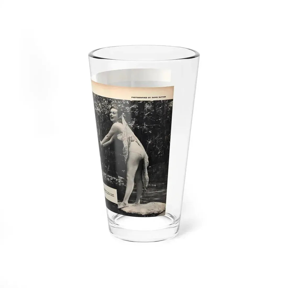 Dawn Richard #46 - Pages 34 & 35 Including Pages 1 & 2 of 4 with, 4 B&W Photos & Article from SEE FOR MEN Mag. Nov. '57 (Vintage Female Icon) Pint Glass 16oz - Go Mug Yourself