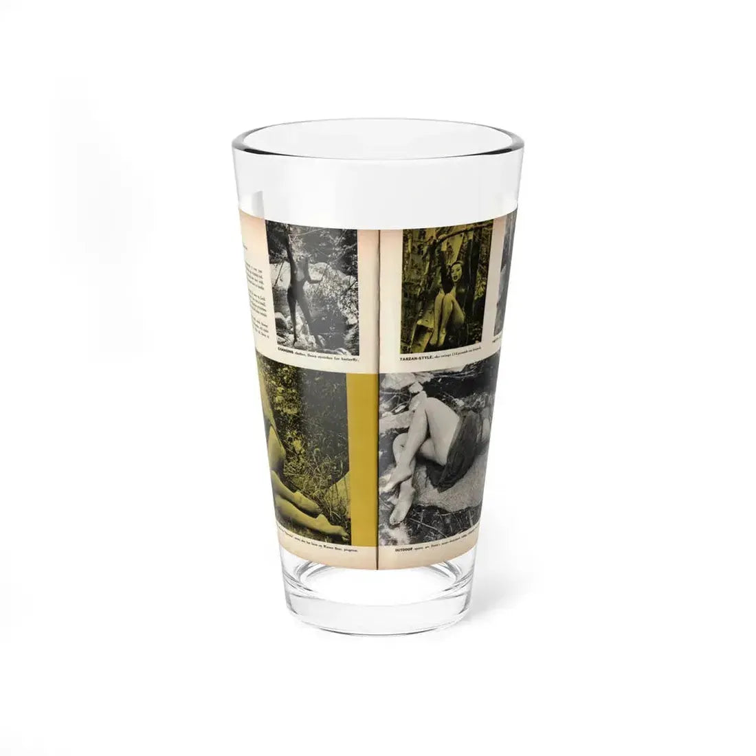 Dawn Richard #47 - Pages 36 & 37 Including Pages 1 & 2 of 4 with, 5 B&W Photos, Captions & Article from SEE FOR MEN Mag. Nov. '57 (Vintage Female Icon) Pint Glass 16oz 16oz - Go Mug Yourself