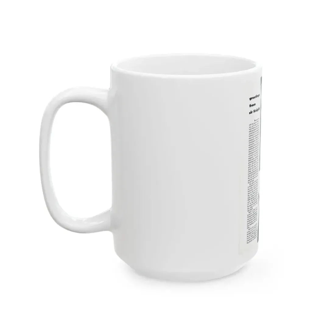 Dawn Richard #52 - Inside Cover Photo see through top from Sir Knight Vol. 1 No. 5 Mag. '58 (Vintage Female Icon) White Coffee Mug - Go Mug Yourself