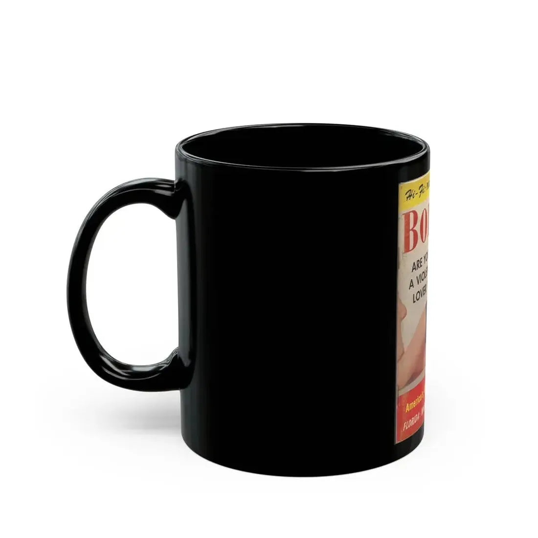 Dawn Richard #57 - Bold Pocket Mag. April '59 Cover (Vintage Female Icon) Black Coffee Mug - Go Mug Yourself