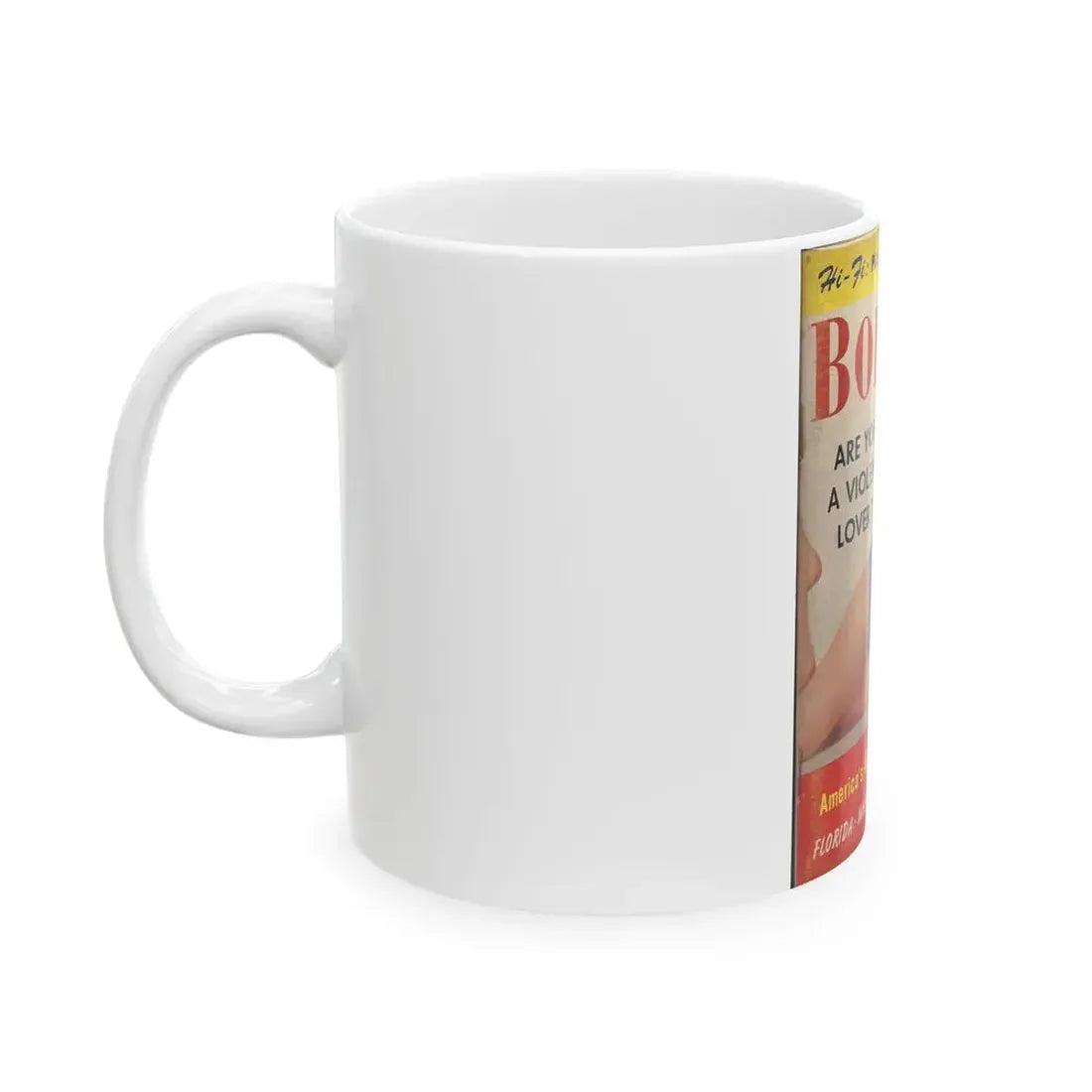 Dawn Richard #57 - Bold Pocket Mag. April '59 Cover (Vintage Female Icon) White Coffee Mug - Go Mug Yourself