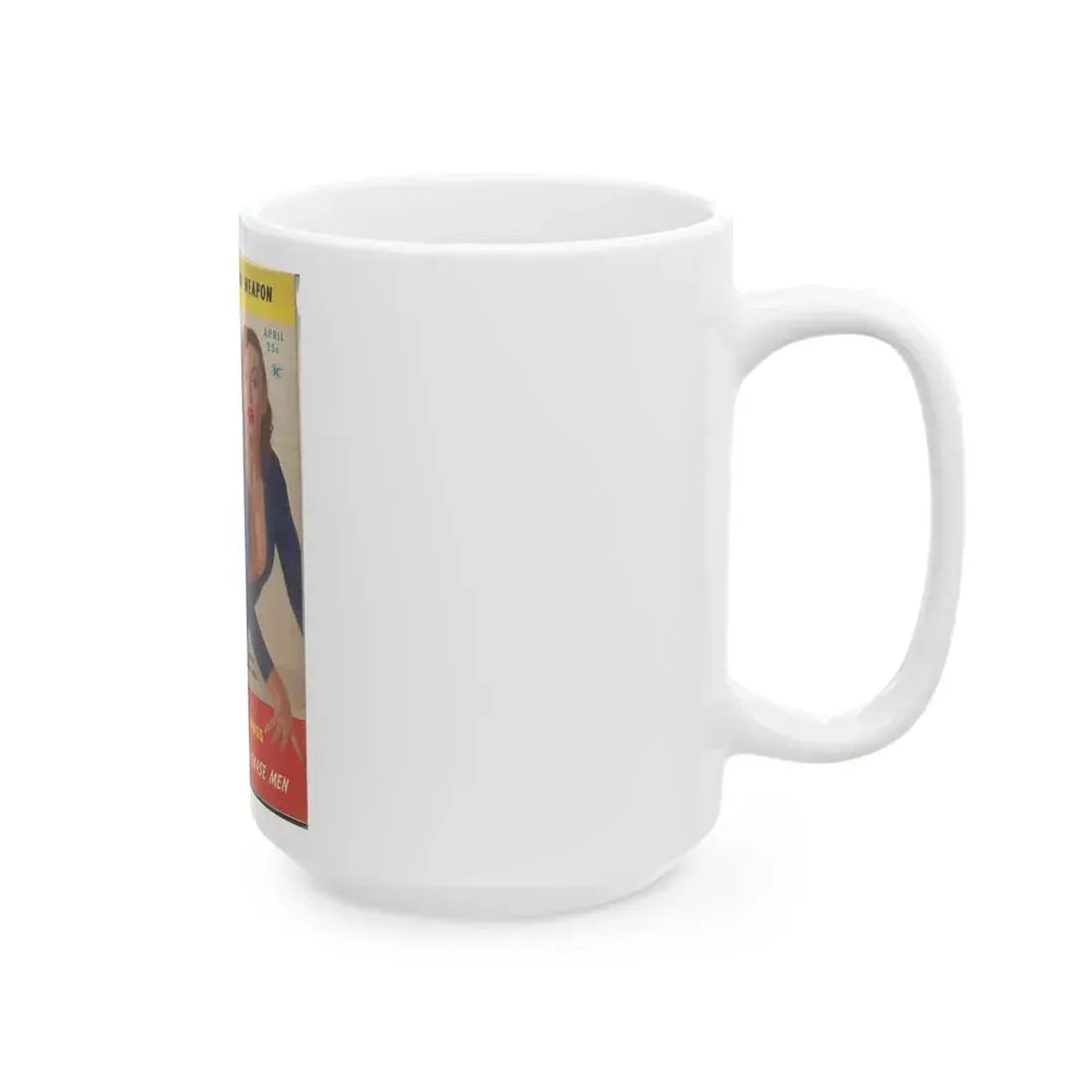 Dawn Richard #57 - Bold Pocket Mag. April '59 Cover (Vintage Female Icon) White Coffee Mug - Go Mug Yourself
