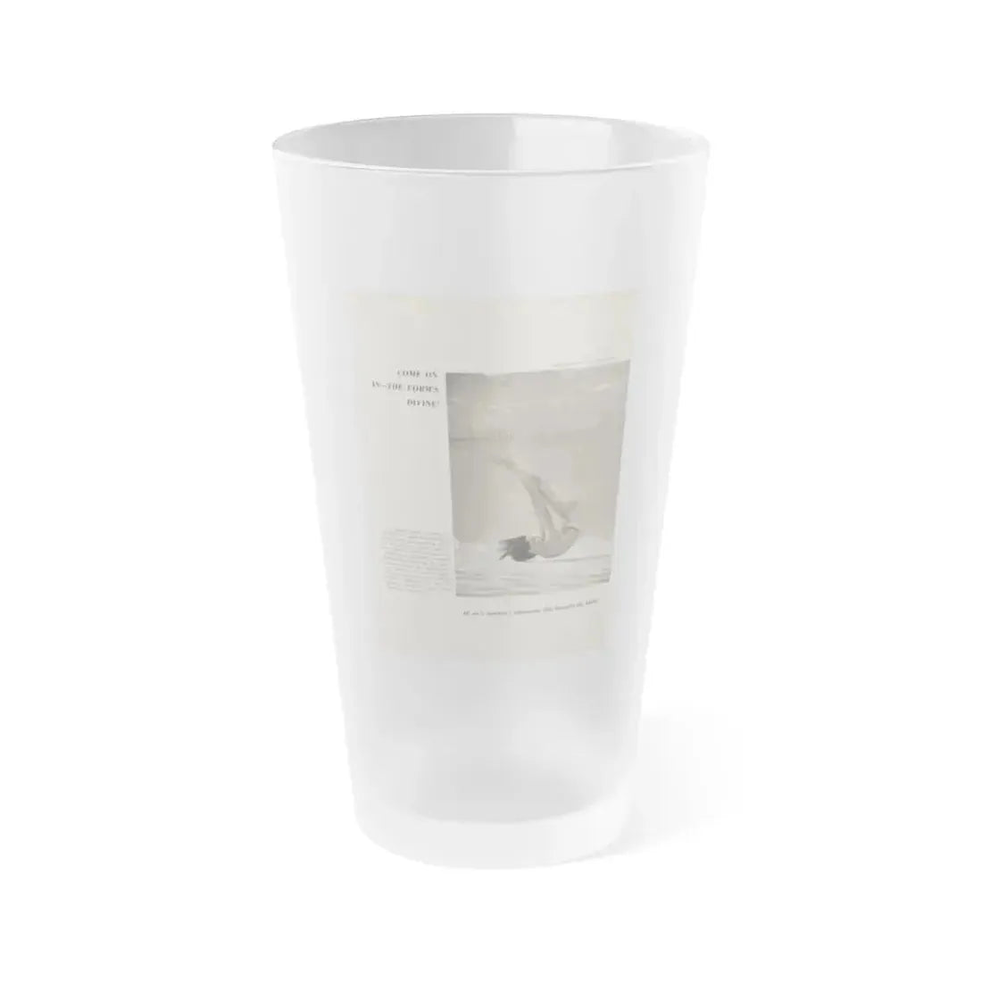 Dawn Richard #67 - Pages 9 Including 1 Page & 1 B&W Photo with Article & Caption from DUDE Mag. '57 (Vintage Female Icon) Frosted Pint Glass 16oz 16oz Frosted - Go Mug Yourself