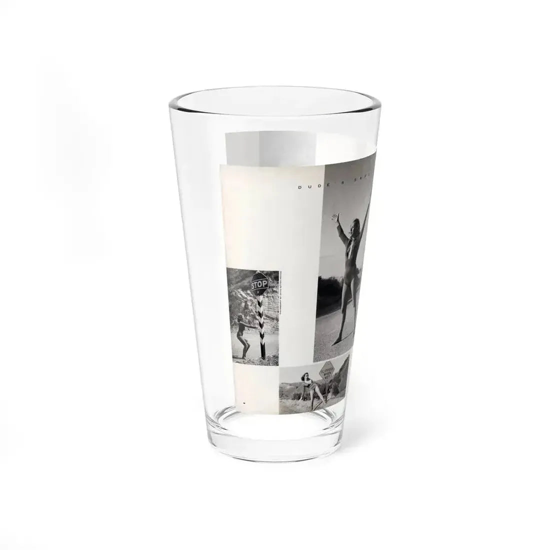 Dawn Richard #70 - Pages 66 & 67 Including 2 Pages & 7 B&W Photos with Caption from DUDE Mag. '57 1 (Vintage Female Icon) Pint Glass 16oz - Go Mug Yourself