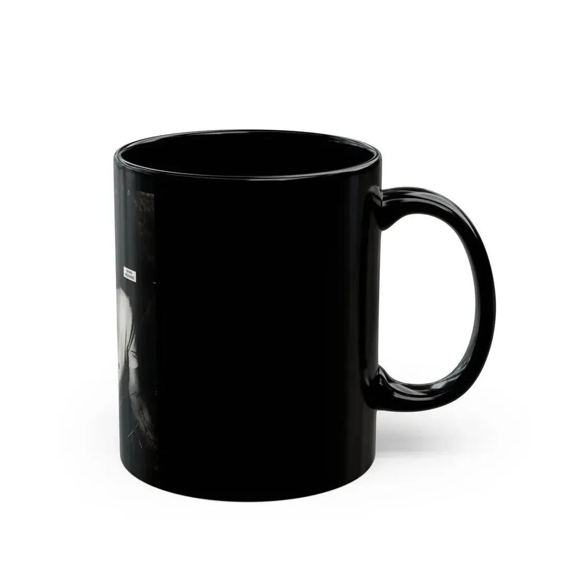 Dawn Richard #79 - Bachelor Pin-Ups Issue #01 Mag. '57 - 1 B&W Photo reverse side of back cover (Vintage Female Icon) Black Coffee Mug - Go Mug Yourself