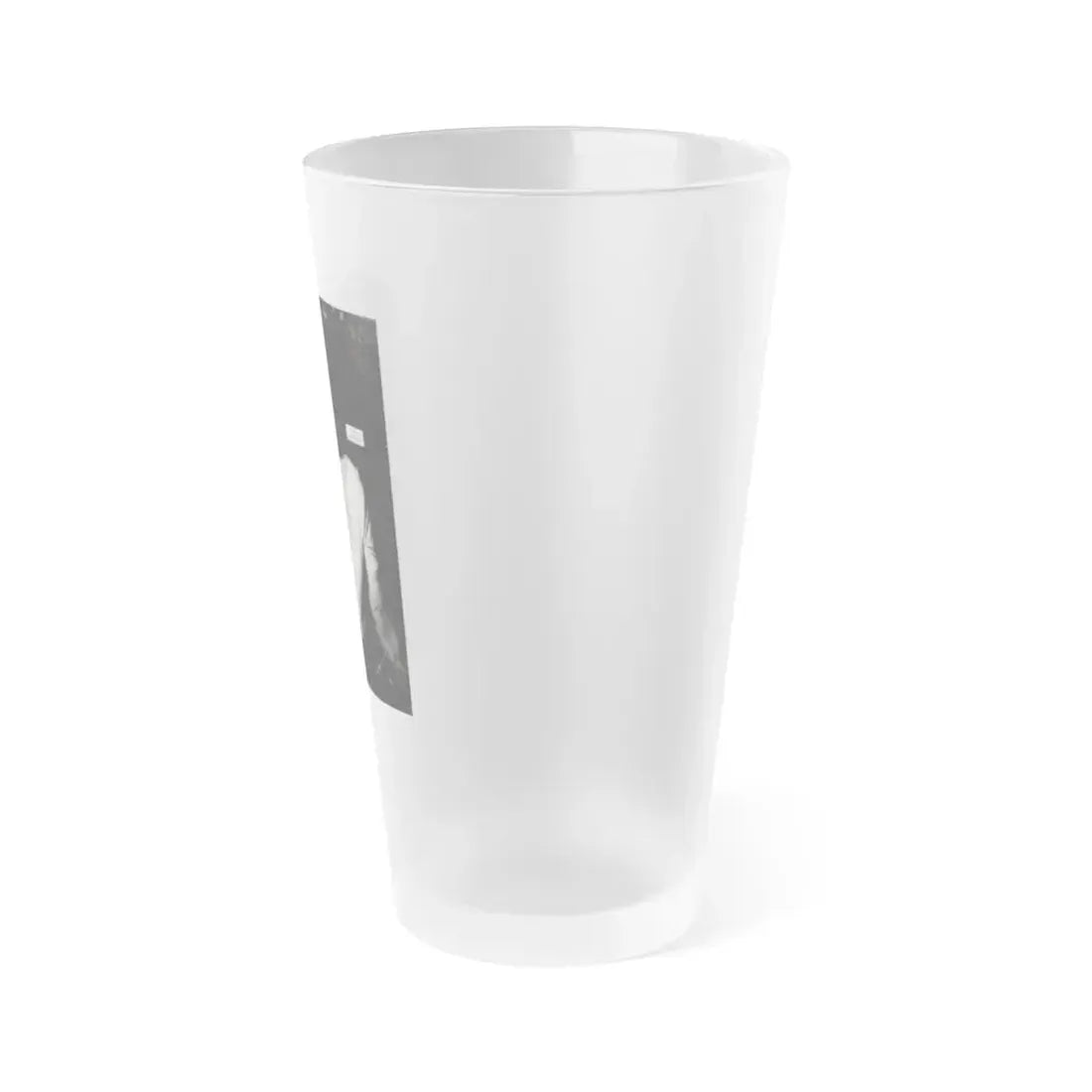 Dawn Richard #79 - Bachelor Pin-Ups Issue #01 Mag. '57 - 1 B&W Photo reverse side of back cover (Vintage Female Icon) Frosted Pint Glass 16oz - Go Mug Yourself