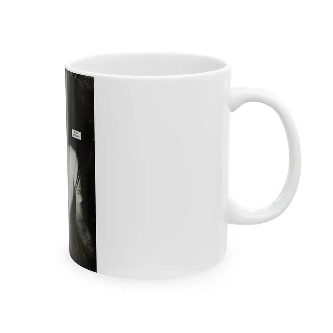 Dawn Richard #79 - Bachelor Pin-Ups Issue #01 Mag. '57 - 1 B&W Photo reverse side of back cover (Vintage Female Icon) White Coffee Mug - Go Mug Yourself