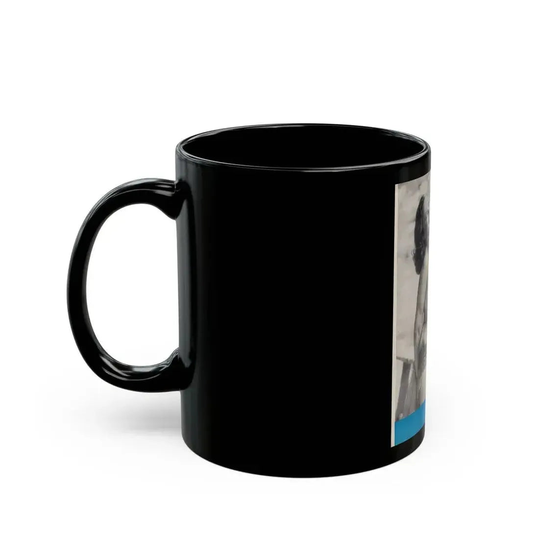 Dawn Richard #87 - Dawn on back cover of Mermaid Mag. Vol. 1 No. 3 '58 (Vintage Female Icon) Black Coffee Mug - Go Mug Yourself