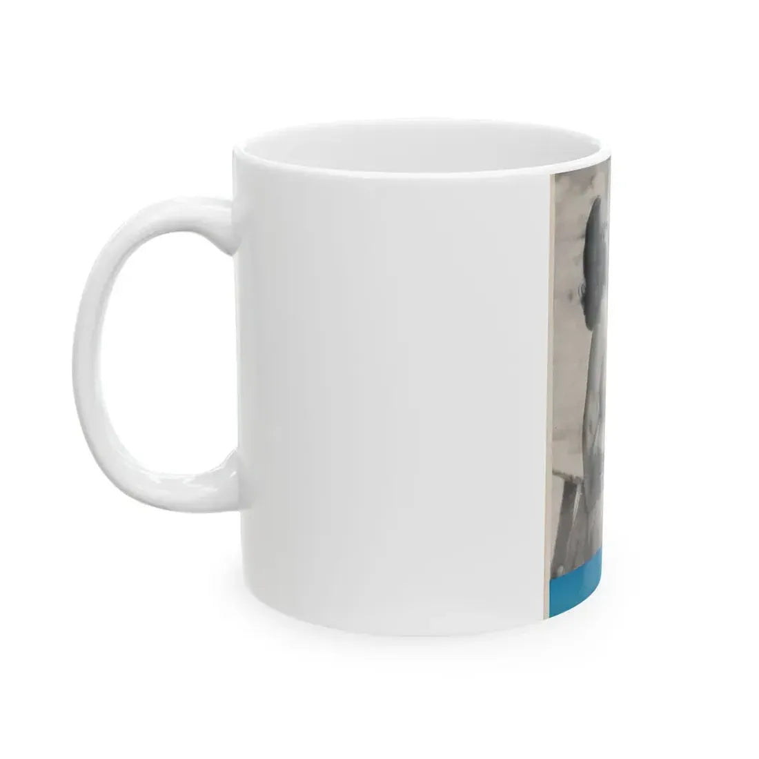 Dawn Richard #87 - Dawn on back cover of Mermaid Mag. Vol. 1 No. 3 '58 (Vintage Female Icon) White Coffee Mug - Go Mug Yourself