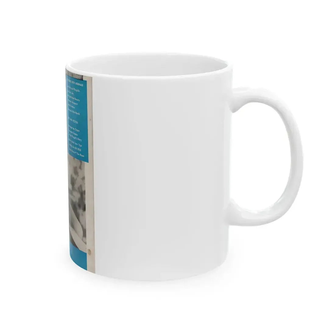 Dawn Richard #87 - Dawn on back cover of Mermaid Mag. Vol. 1 No. 3 '58 (Vintage Female Icon) White Coffee Mug - Go Mug Yourself