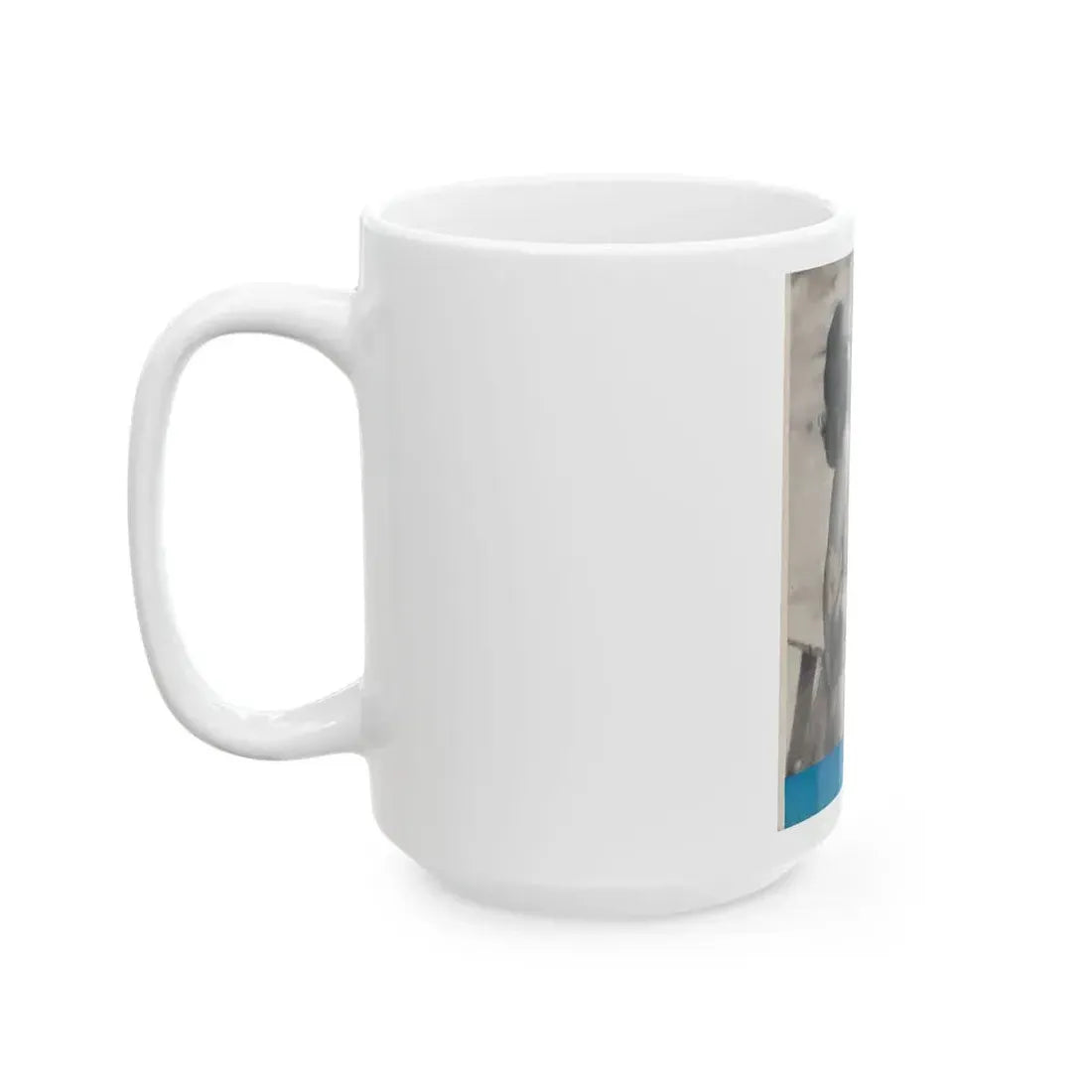 Dawn Richard #87 - Dawn on back cover of Mermaid Mag. Vol. 1 No. 3 '58 (Vintage Female Icon) White Coffee Mug - Go Mug Yourself