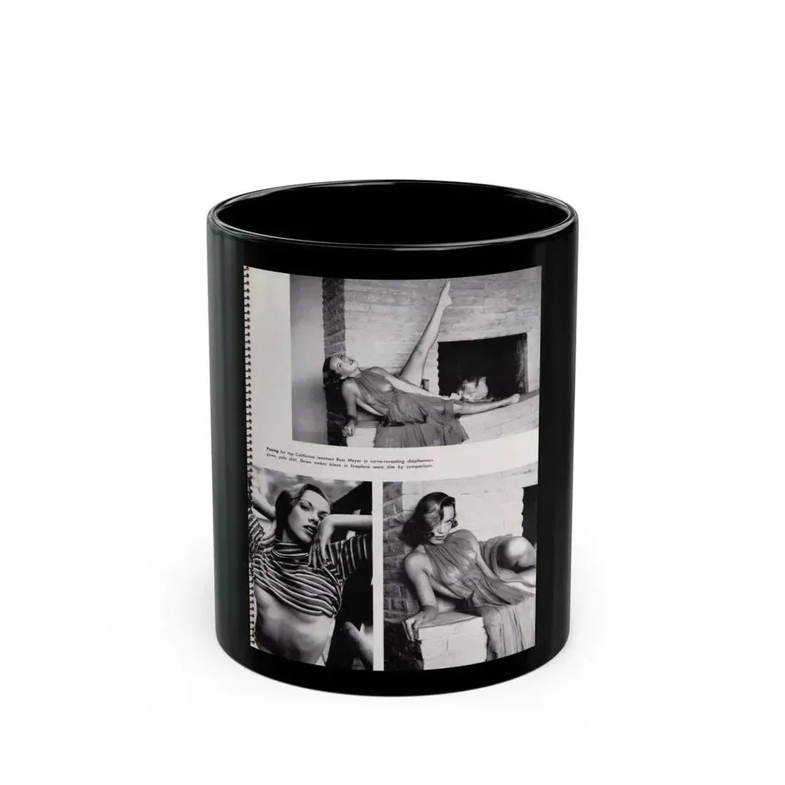 Dawn Richard #98 - Modern Man 1960 Yearbook Queens (Vintage Female Icon) Black Coffee Mug 11oz - Go Mug Yourself