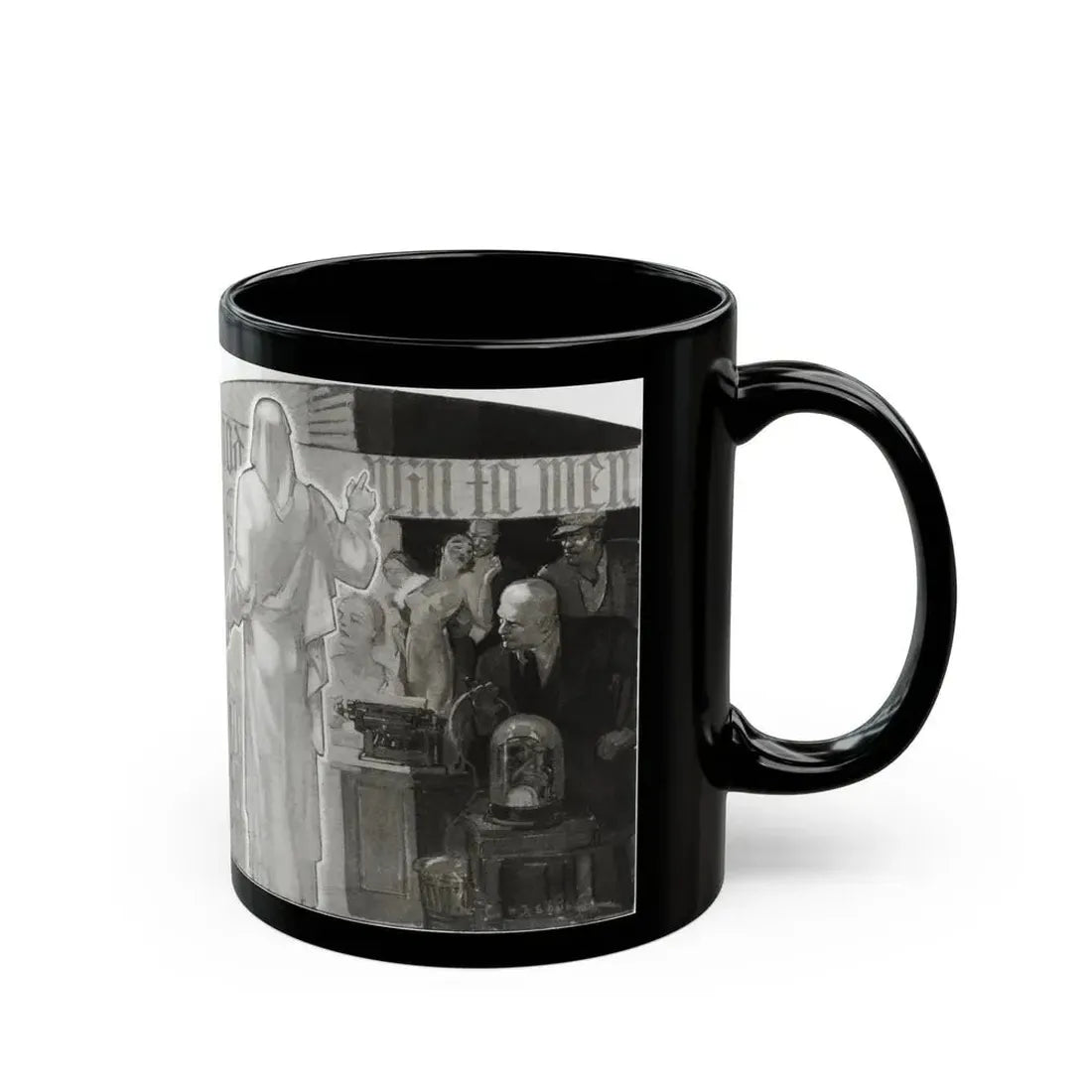 Dawns on Our World at the Crossroads, Cosmopolitan, January 1934 - Black Coffee Mug - Go Mug Yourself
