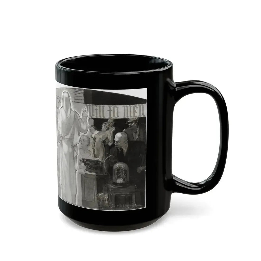Dawns on Our World at the Crossroads, Cosmopolitan, January 1934 - Black Coffee Mug - Go Mug Yourself