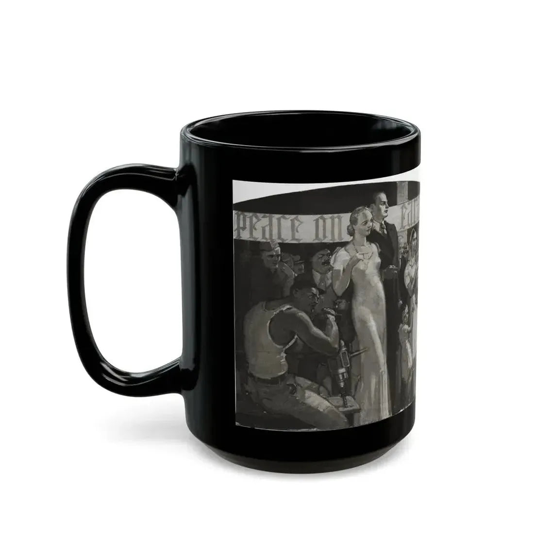Dawns on Our World at the Crossroads, Cosmopolitan, January 1934 - Black Coffee Mug - Go Mug Yourself
