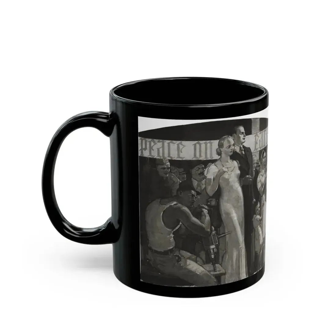Dawns on Our World at the Crossroads, Cosmopolitan, January 1934 - Black Coffee Mug - Go Mug Yourself