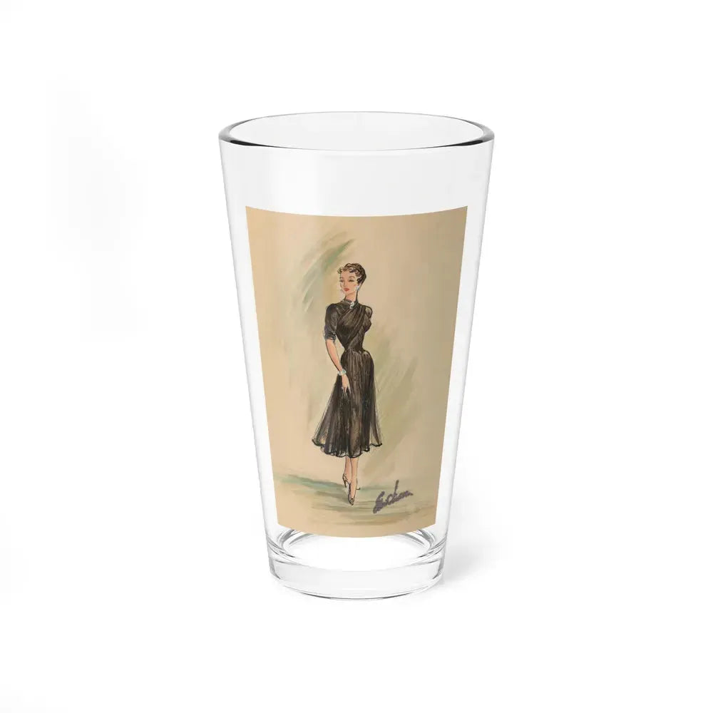 Day and Evening costume designs (1) - Pint Glass 16oz 16oz - Go Mug Yourself
