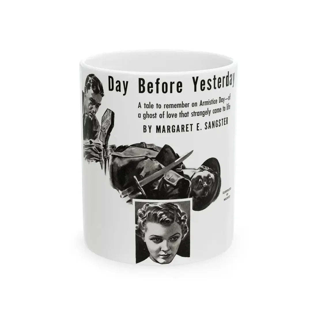 Day Before Yesterday, Liberty magazine, November 12, 1938 - White Coffee Mug 11oz - Go Mug Yourself