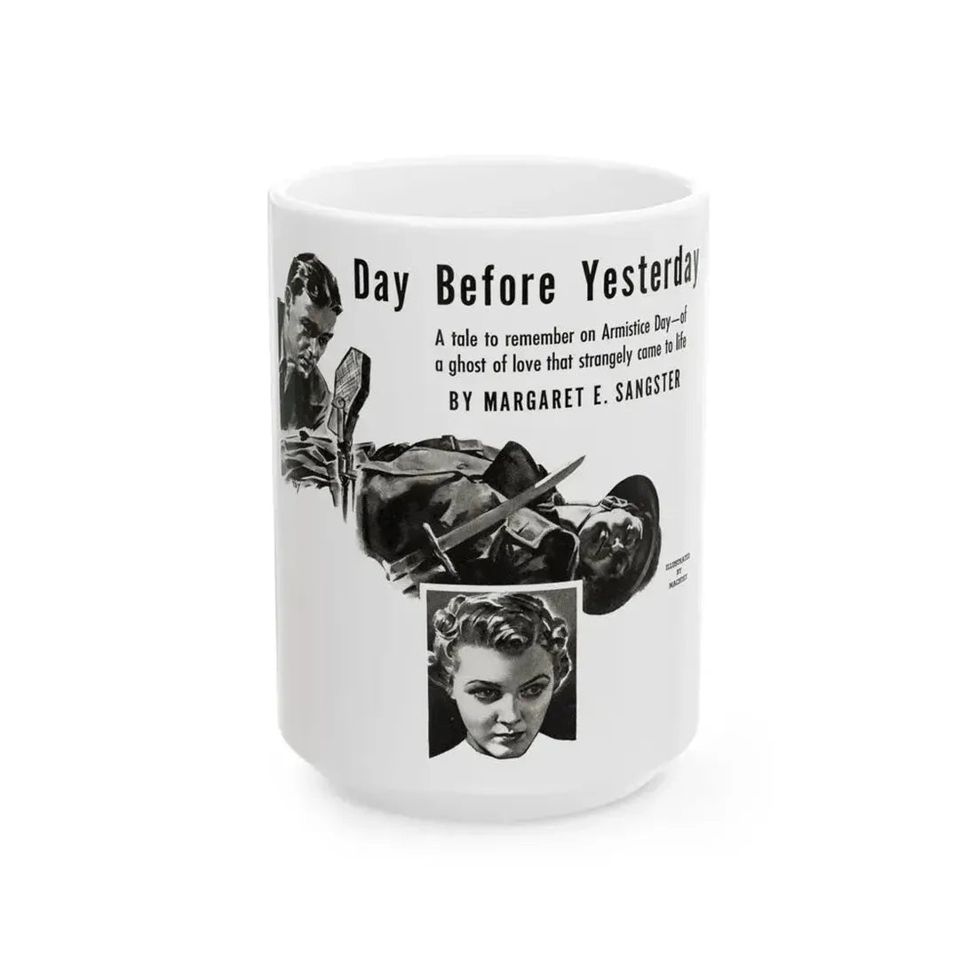Day Before Yesterday, Liberty magazine, November 12, 1938 - White Coffee Mug 15oz - Go Mug Yourself