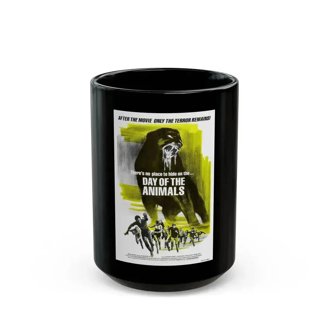 DAY OF THE ANIMALS (2) 1977 Movie Poster - Black Coffee Mug 15oz - Go Mug Yourself