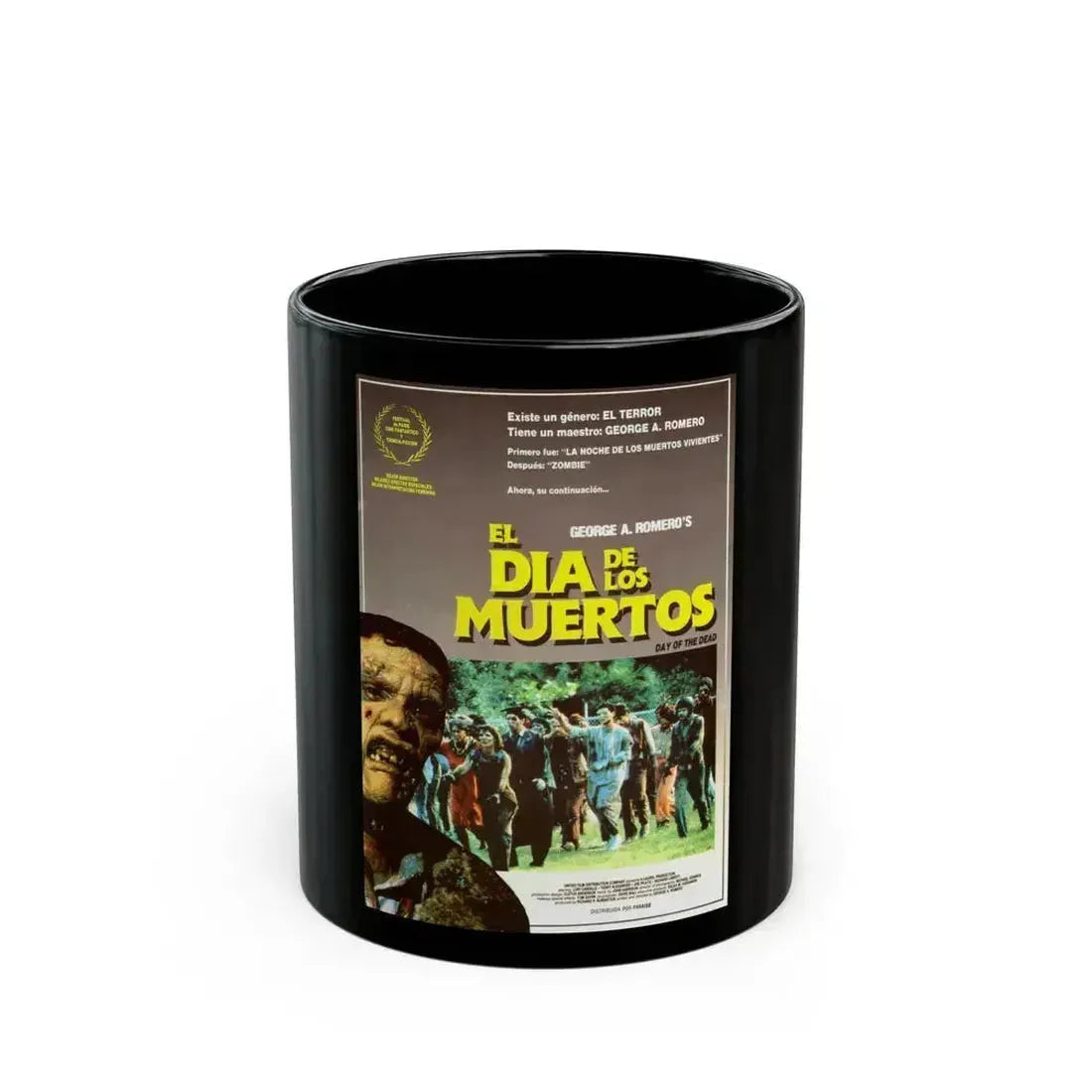 DAY OF THE DEAD (SPANISH) 1985 Movie Poster - Black Coffee Mug 11oz - Go Mug Yourself